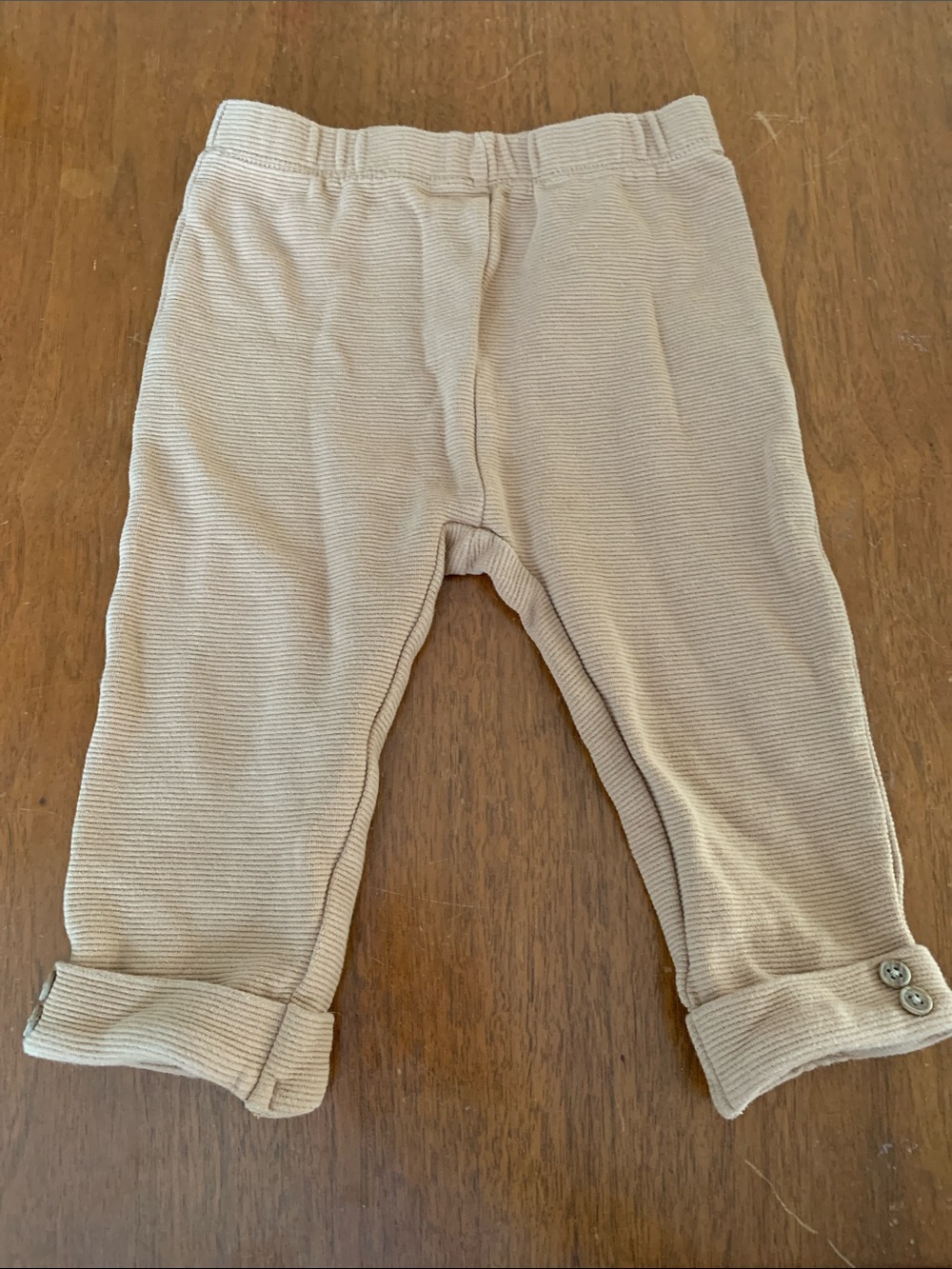 🍊5/$25 Kids Ribbed Sweatpants Joggers in Beige size 18m